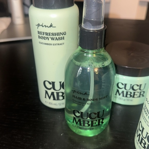 Victoria Secret Pink Cucumber Body Care Set of 5 - Picture 5 of 6